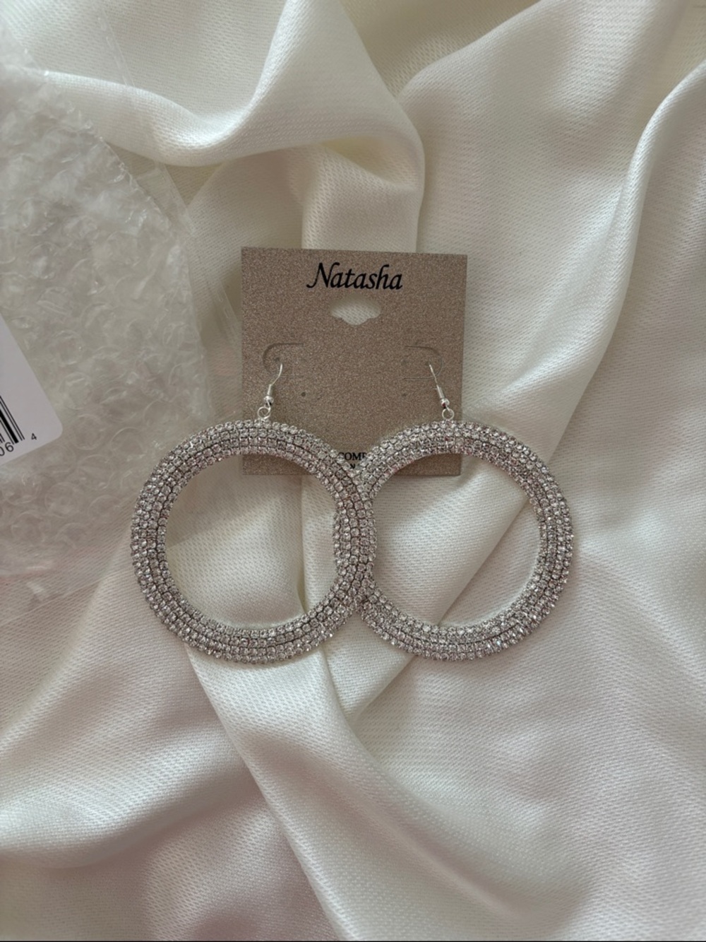 Nordstrom Silver Crystal earrings